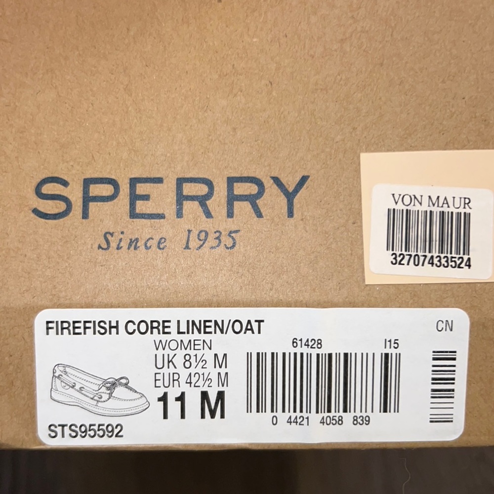 Sperry Top Sider Oat/linen womens size 11